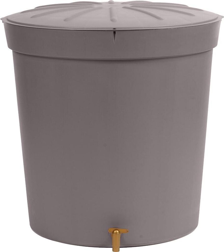 Otto Graf Regentonne Lanzarote 300 Liter rund, Deckel und Hahn graphit