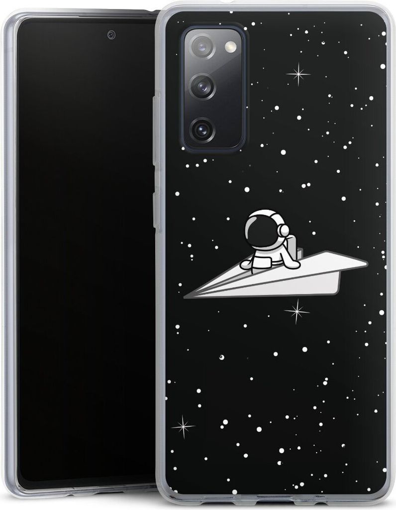 DeinDesign Handyhülle für Samsung Galaxy S20 FE Silikon Hülle Case Smartphone Schutzhülle Astronaut Comic Papier