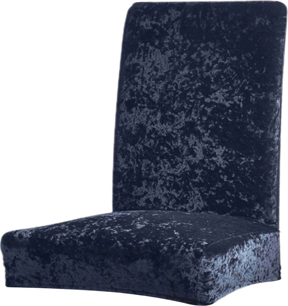 Verdickung Hoch elastischer Stuhlabdeckungen Weites Anwendung Polyester Sitzschutz Wohnkultur-Schwarz