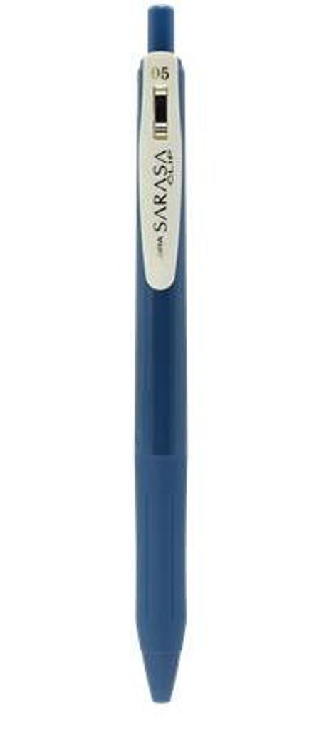 Gelschreiber "Sarasa Clip Vintage", blau-grau, 0,33 mm, Squeeze-Mechanismus, ZEBRA 69311