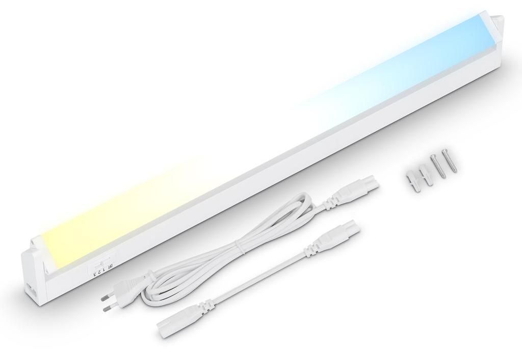 LED Unterbaulampe schwenkbar, CCT Unterbauleuchte Küche, Farbtemperatur einstellbar, Schrankleuchte, Weiß, 54,5 cm, 6,5 Watt, 800 Lumen