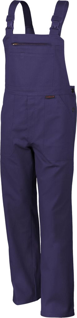 Qualitex Arbeitshose - classical Latzhose - pflegeleichter Blaumann aus reiner Baumwolle - in Farbe: hydronblau - Herren: 54 - Damen: 48