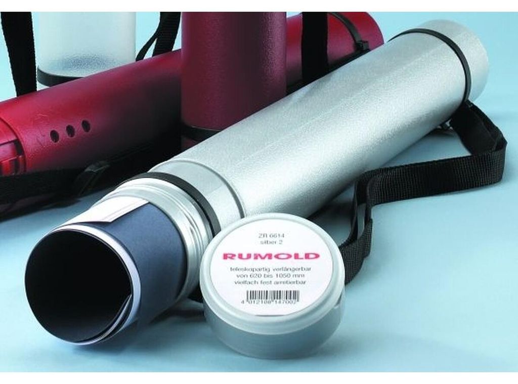 Rumold Zeichenrollen-Köcher, silber/schwarz Produktbild 