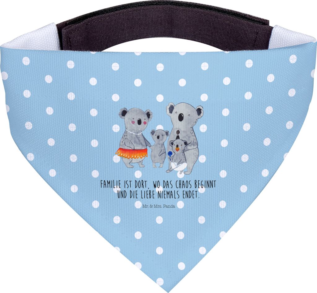Mr. & Mrs. Panda Halstuch Für Hunde Koala Familie - Blau Produktbild 