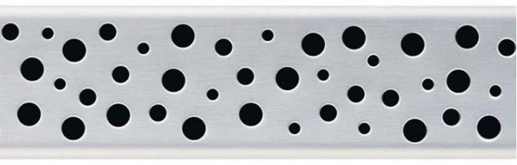 Alcadrain Duschrost BUBLE für Duschrinnen, Edelstahl-Matt 1050 mm