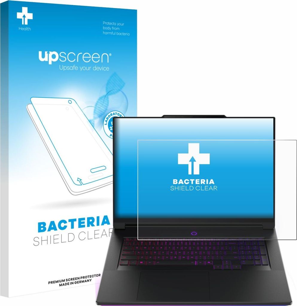 upscreen Schutzfolie für Lenovo Legion 9i Gen 10 18" Displayschutz Displayschutzfolie Folie Klar antibakteriell