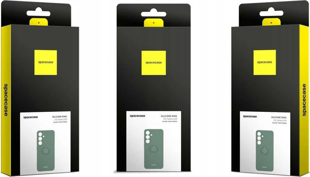 Custodia Galaxy S24 Verde SpaceCase: Stile e Presa con Anello Ring - 8