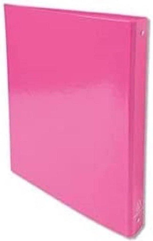 Ringschmuck mit harten Ringen - 4 runde Ringe - 40 mm breit - 32 x 26 cm - A4-Format - rosa