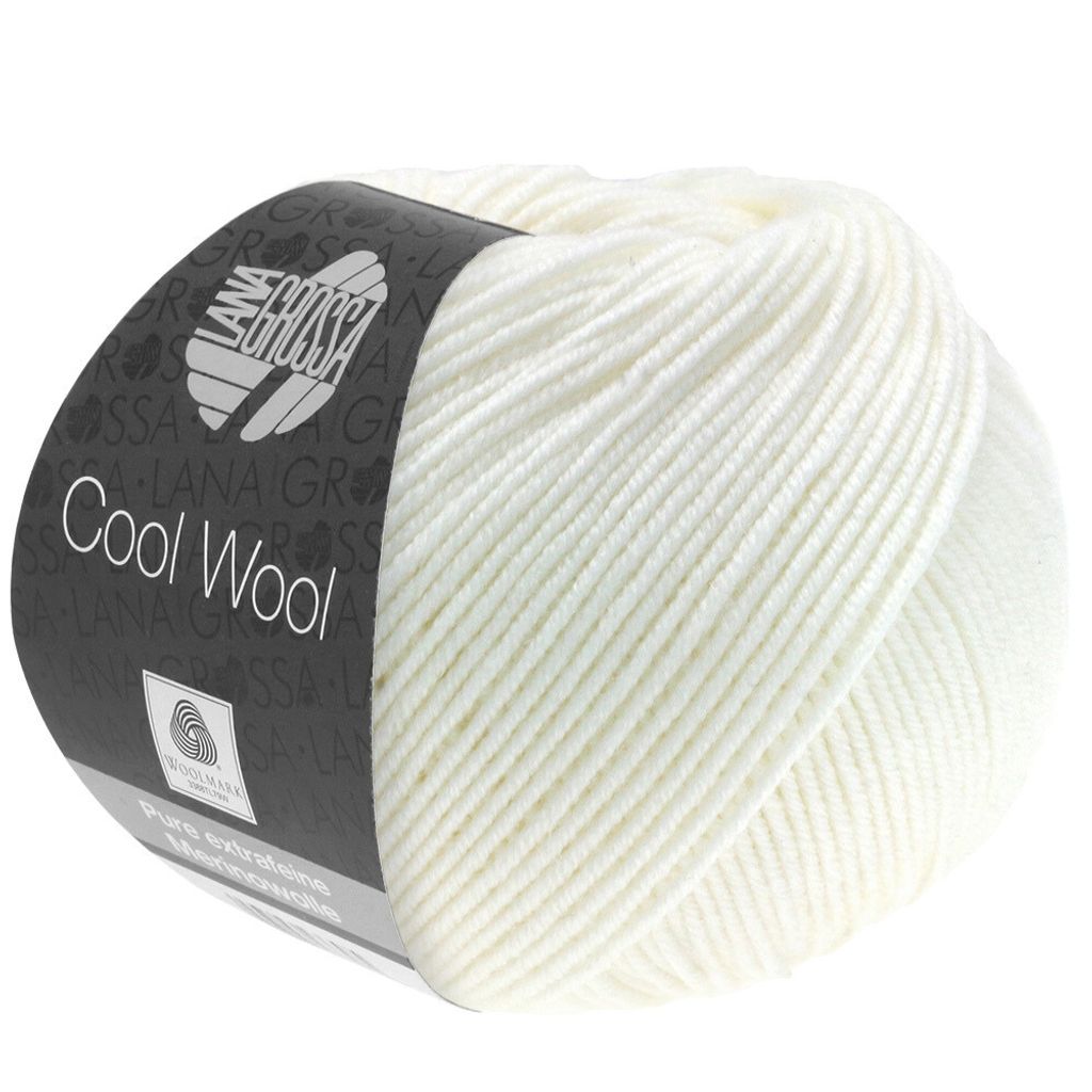 Lana Grossa - Cool Wool 0431 weiß Produktbild 