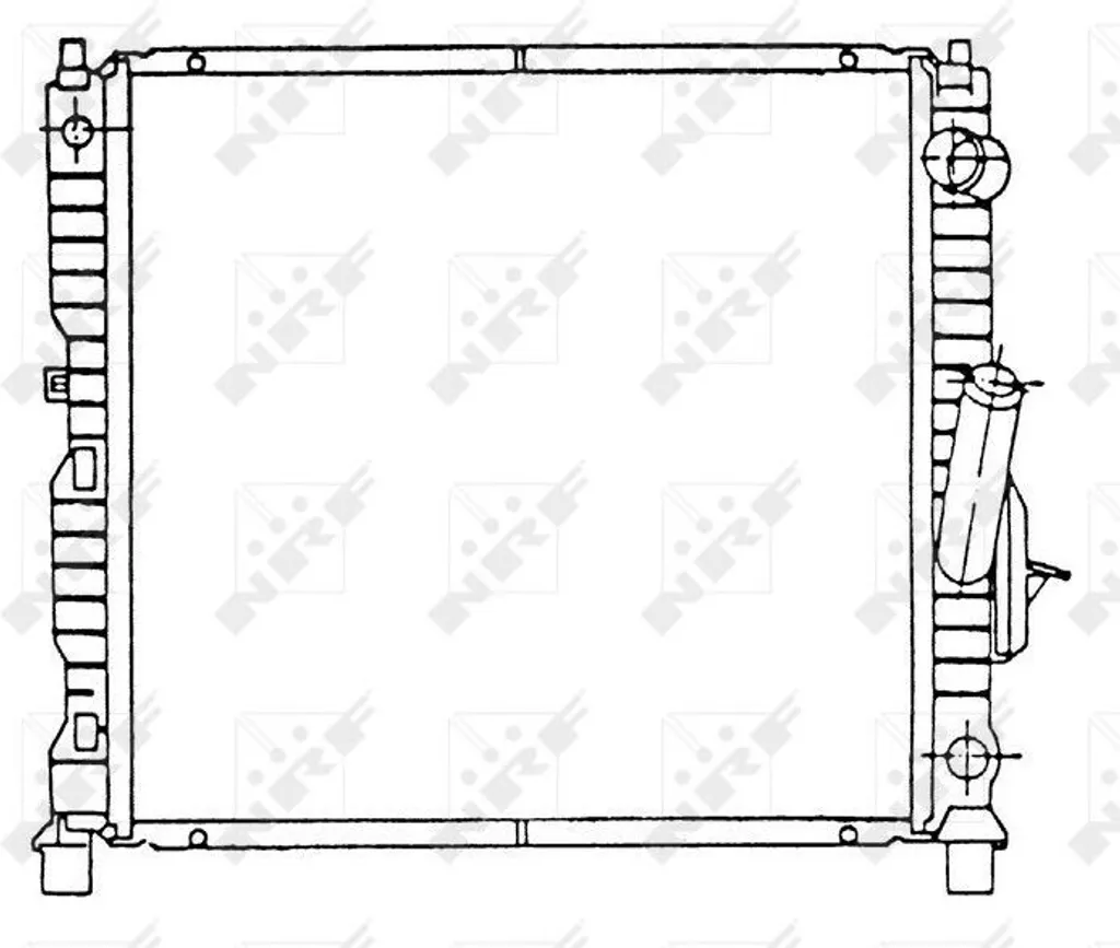 Radiateur de refroidissement pour Renault Twingo 1 modèle C06 S06