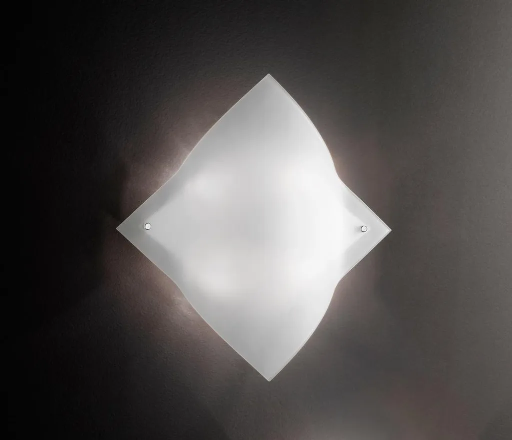 Plafonnier Verre Blanc anti-éblouissement, Solution Éclairage Puissant 4xE27