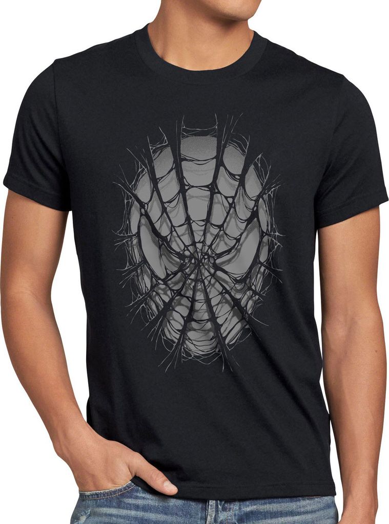 style3 Spider Web T-Shirt Herren the amazing comic man dvd blu-ray