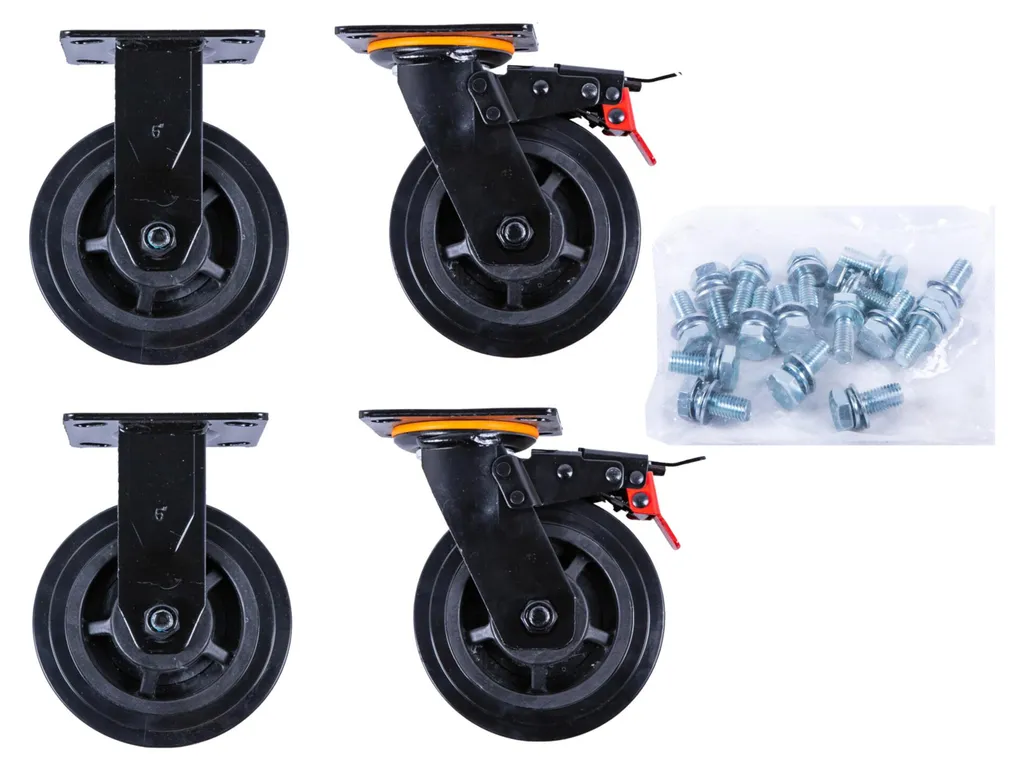 Remplacement roues servante KS TOOLS P45 : Roulettes et vis fournies