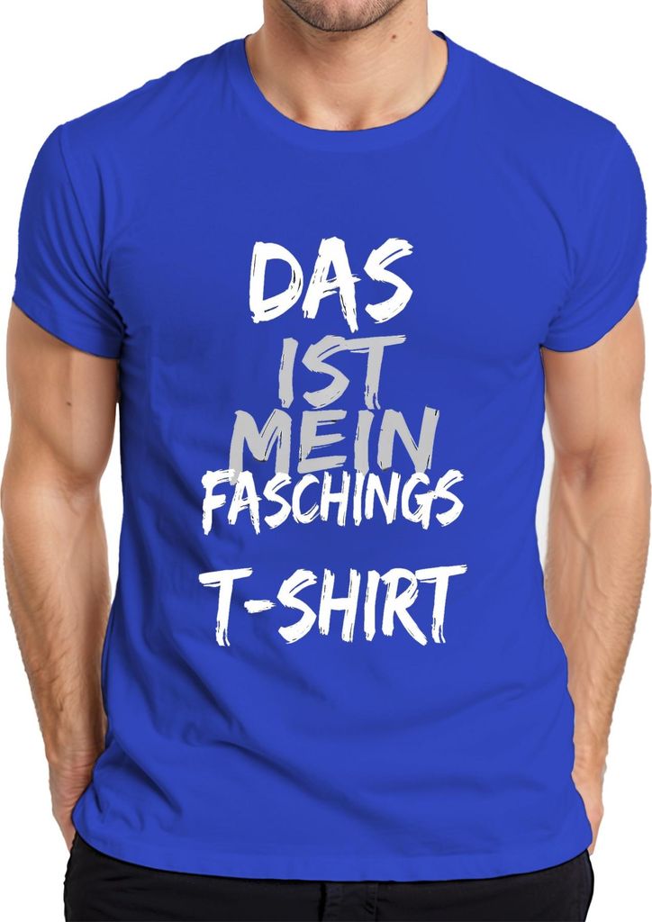 Das ist mein Faschings Karneval Kostüm lustig Geschenk Party Herren T-Shirt, Blau, S