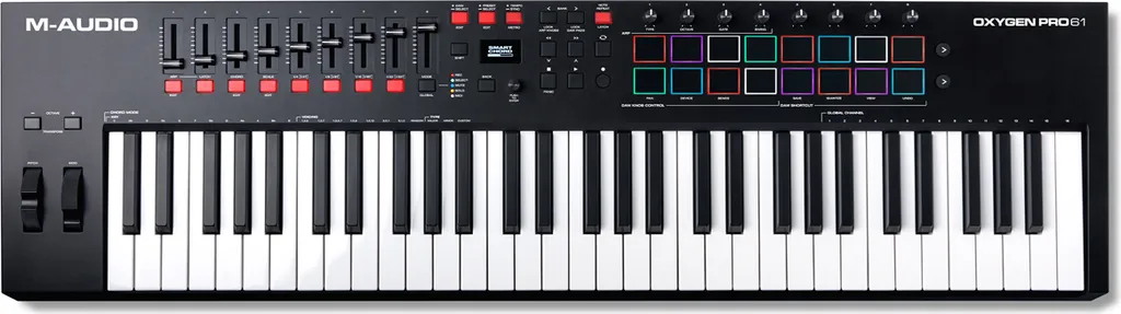 M-Audio Oxygen Pro 61 Clavier Maître MIDI USB avec 61 Touches Sensibles