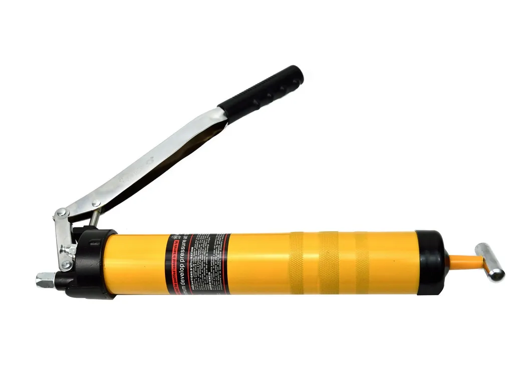 Pompa Grasso Manuale Professionale 900ml Gialla BSD con Punte - 2