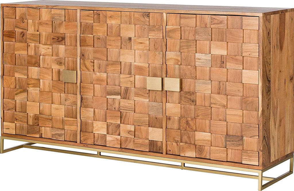 home24 Sideboard - Akazie Massiv / Eisen
