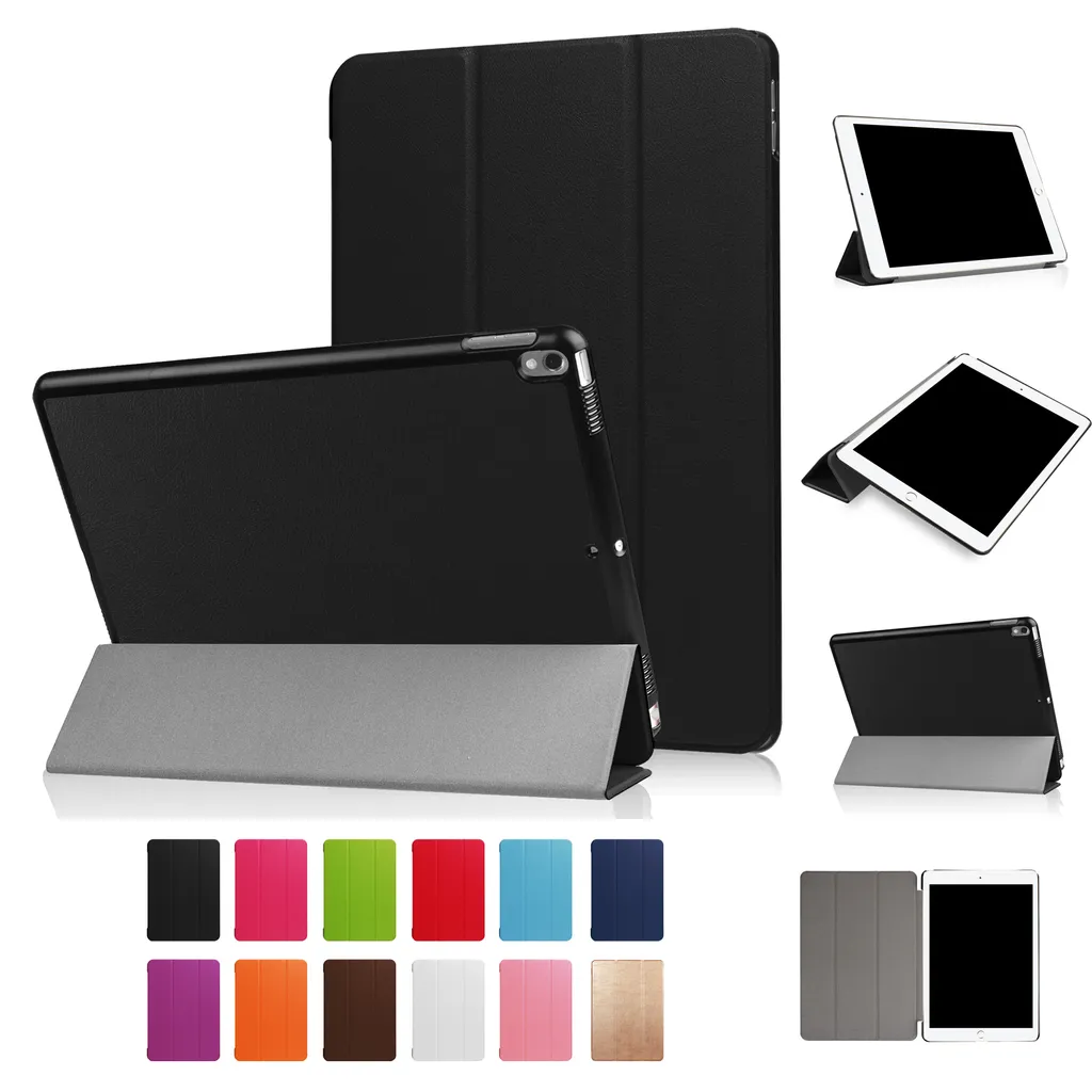 Custodia Smart Con Auto Sleep/wake Per IPad Air 3 E Pro 10.5 (A2152, A1701, A2123, A1709) – Nera, In Similpelle