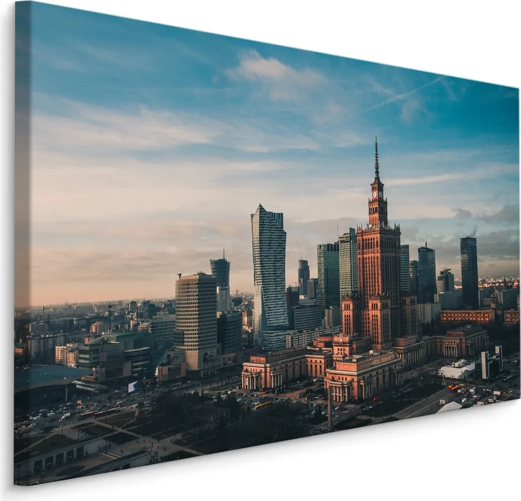 Quadro Varsavia su Tela 70x50 cm | Panorama Città Stampa d'Arte
