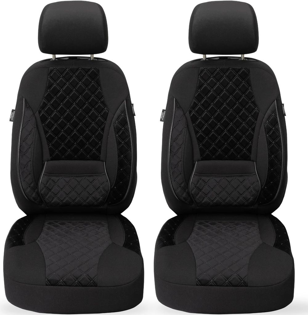 Schonbezüge Sitzbezüge für Isuzu D-Max 3 Bj 2018-23 in Schwarz TK604