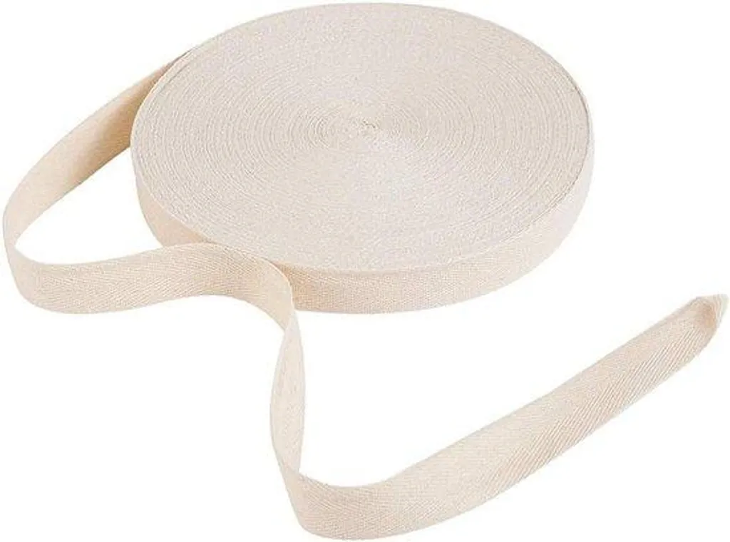 Bande de renfort en toile 50 m x 25 mm pour couture et reliure robuste