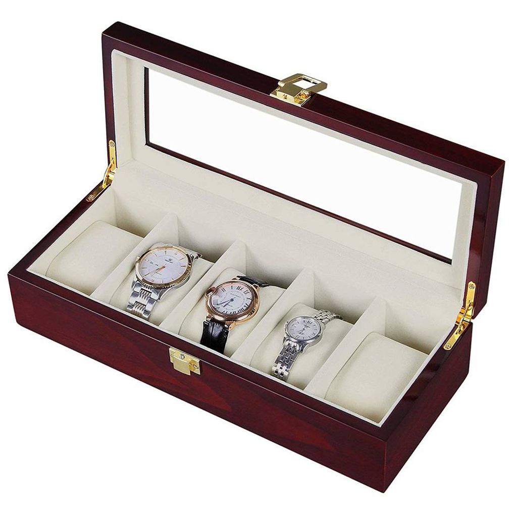 20 Uhrenbox Uhrenkoffer Uhrentruhe Uhrenschatulle kasten Schmuck Uhren Holz Box 