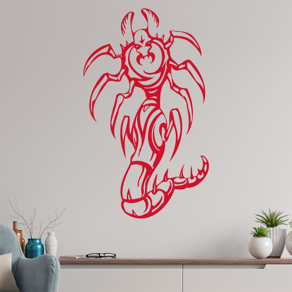 Killer Insekt Wandtattoo in 6 Größen - Wandaufkleber Wall Sticker - Dekoration, Küche, Wohnzimmer, Schlafzimmer, Badezimmer