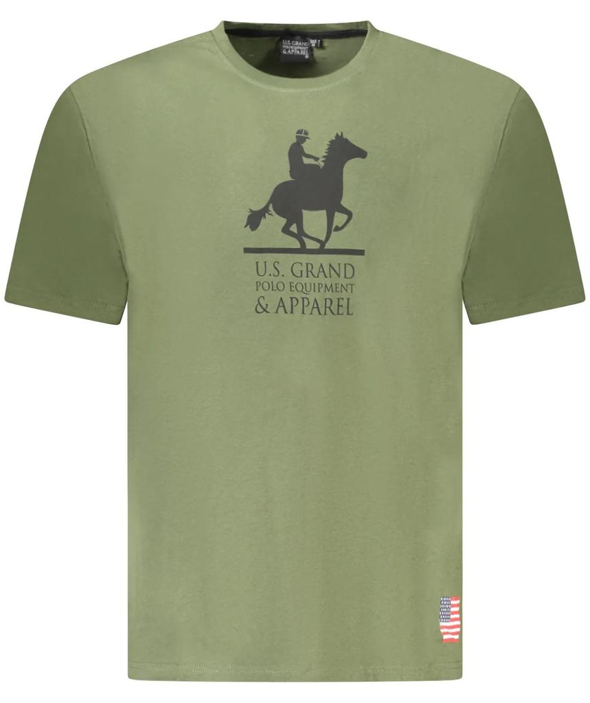 U.S. GRAND POLO Herren T-Shirt Grün AU02650_VE16VERM : Größe - XL Größe: XL