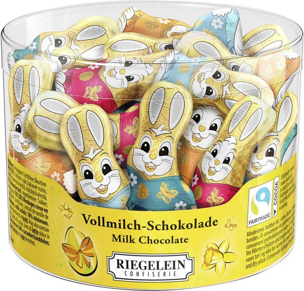 Riegelein Langohrhäschen Nicki Vollmilch Schokolade 24 x Produktbild 