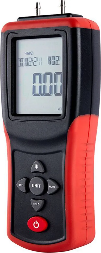 Manomètre de pression pour systèmes CVC et gaz avec affichage LCD 2.4 pouces
