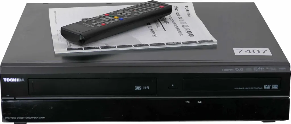Lecteur Combiné VHS DVD Toshiba DVR80 pour Revoir vos Anciennes Cassettes