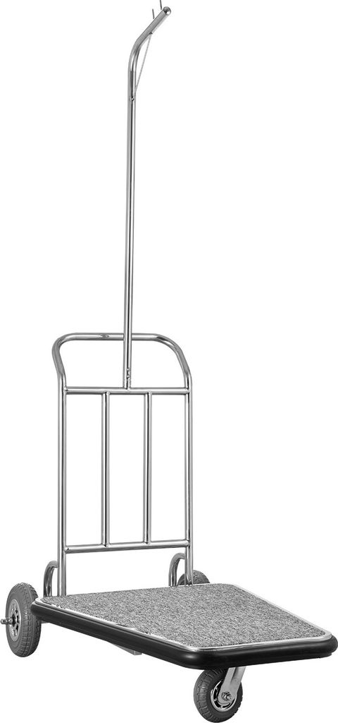 SucceBuy Hotelgepäckwagen 272kg 3 Räder Kofferwagen Pagenwagen 1080x640x1800mm