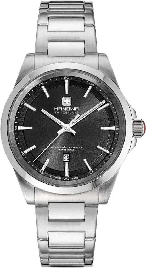 Montre bracelet homme Hanowa argentée élégante modèle HAWGH0004401