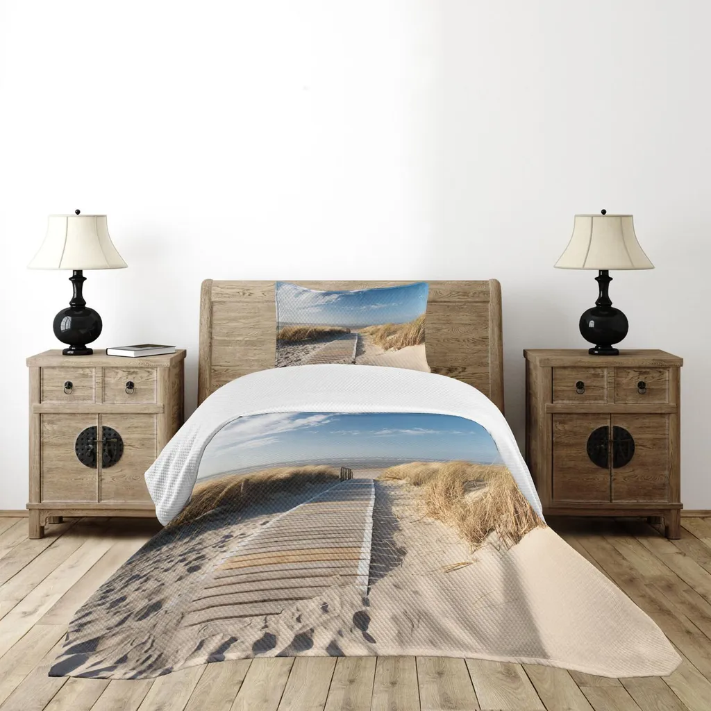 Copriletto Decorativo Abakuhaus Mare Germania 170x220cm Blu
