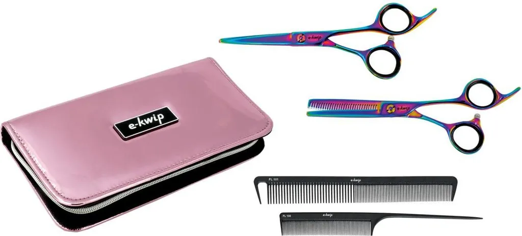 e-kwip Starter Set Colore: Forbici Professionali 5,5" e Accessori Top