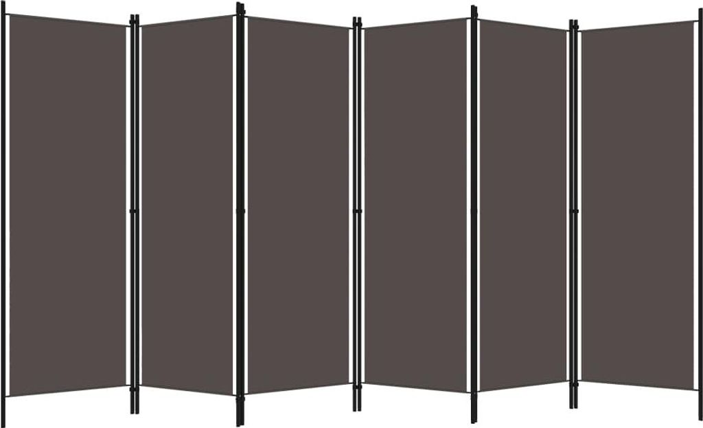vidaXL 6-dielna priečka do izby antracit 300x180 cm Obrázok produktu 