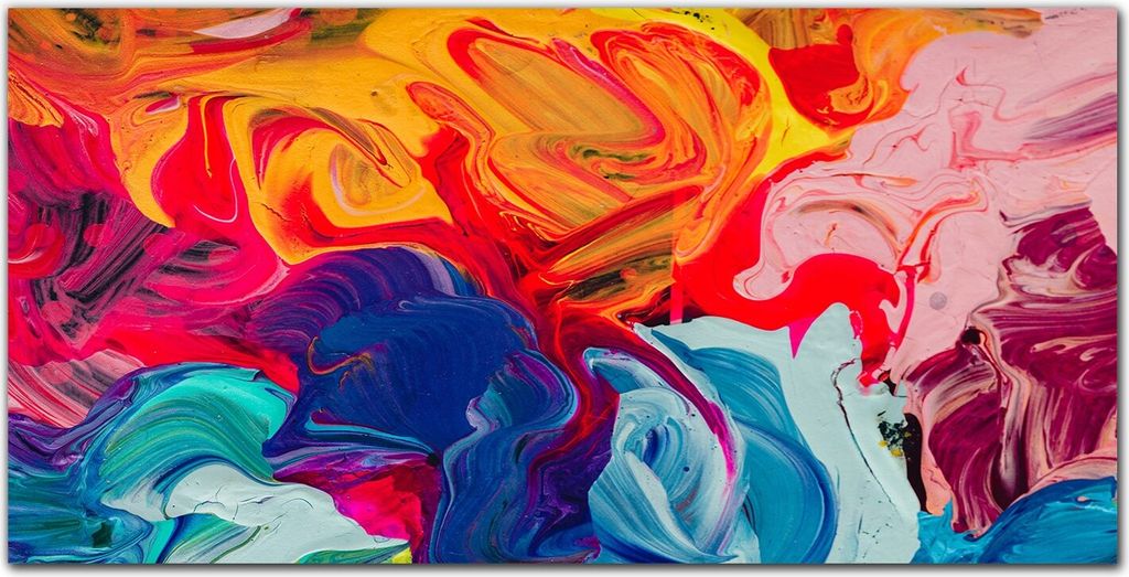 Coloray Küchenrückwand 100x50 Spritzschutz aus Glas - Farbe craze