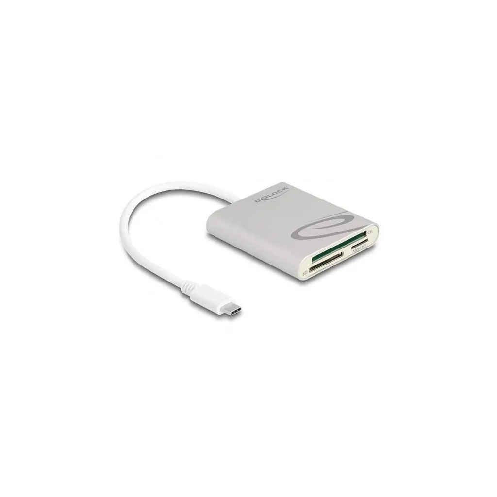 Lecteur Compact Flash et SD DELOCK avec Connecteur USB Type-C Robuste