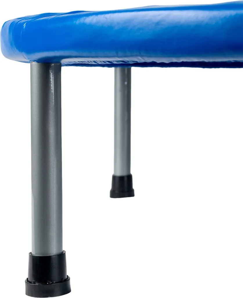 Mini trampoline de fitness ACRA 100cm bleu robuste usage domestique