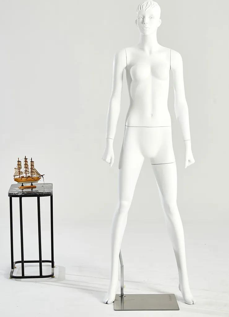 Mannequin Femme d'Exposition Blanc Chic pour Boutique de Mode F26-6