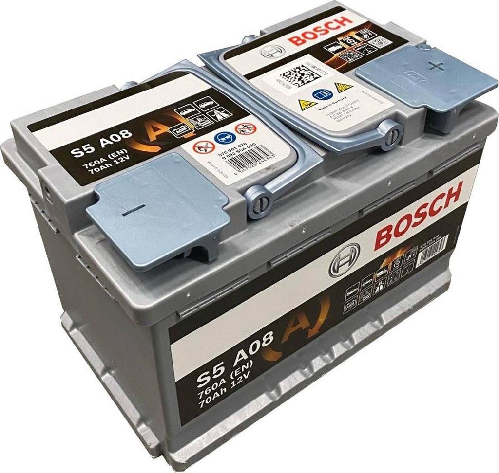 Batterie automobile Bosch S5 A08 AGM Start-Stop 12 V 70 Ah Image du produit 