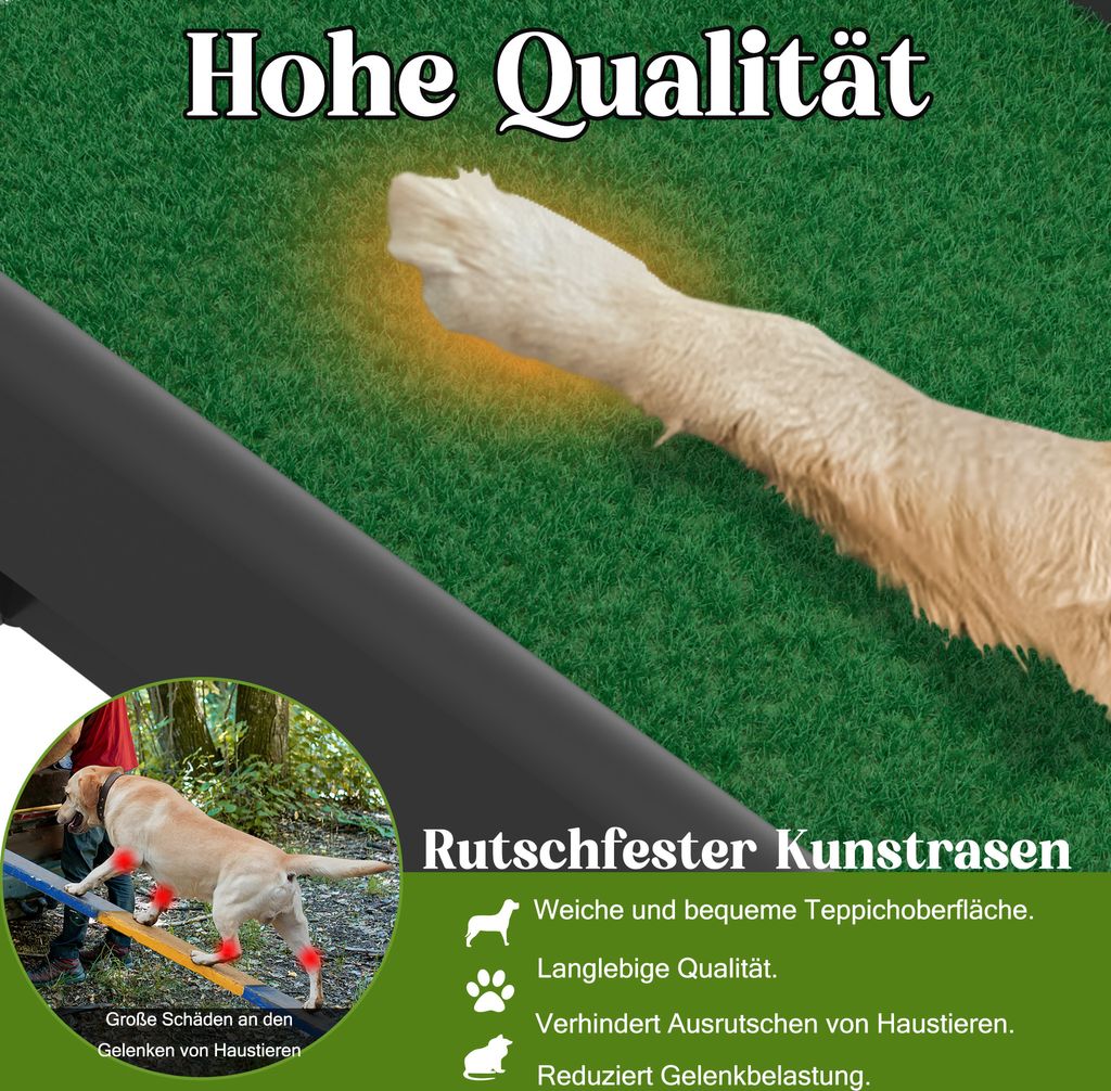 LZQ Große Hunderampe Auto, Klappbare Hunderampe mit Produktbild 4