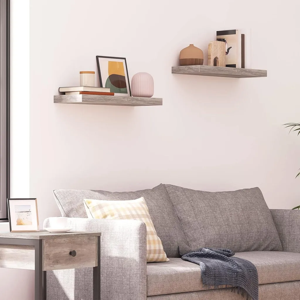 Étagère murale de 60 cm : optimisez vos murs sans équerre visible