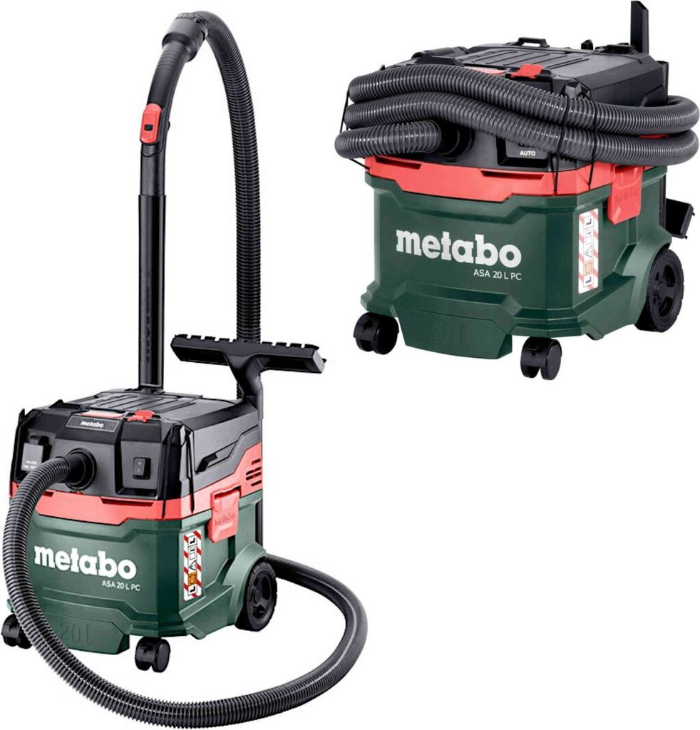 Metabo ASA 20 L PC, 1200 W, Cylinder próżniowy, Suchy i Zdjęcie produktu 