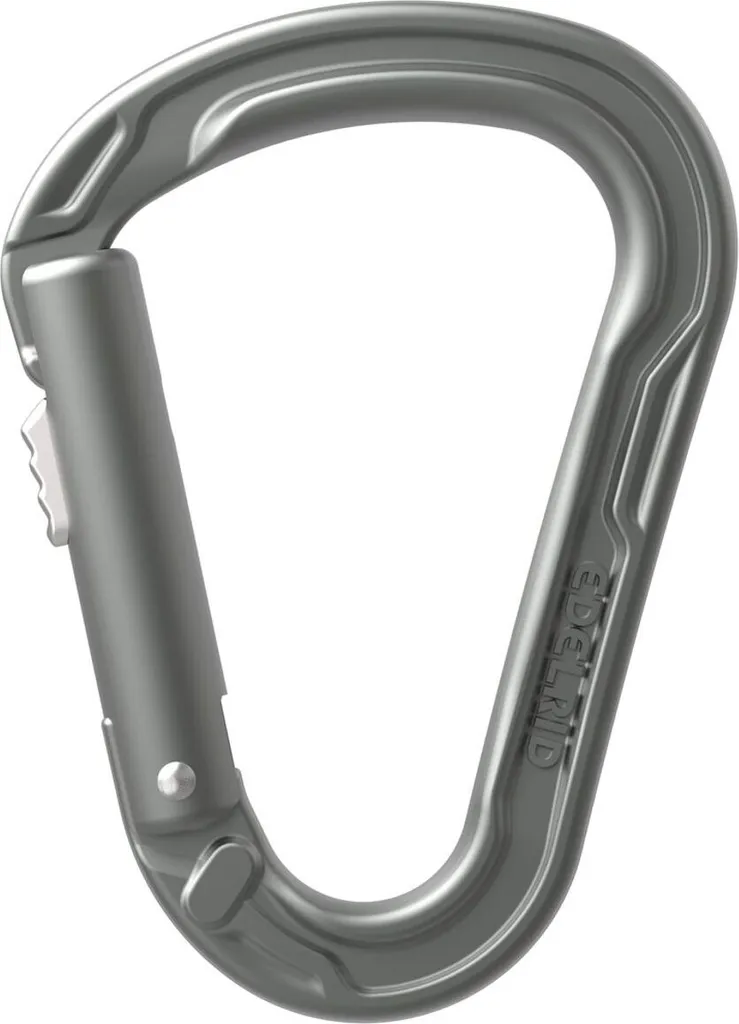 Mousqueton de sécurité Edelrid HMS Strike Slider idéal pour l'assurage