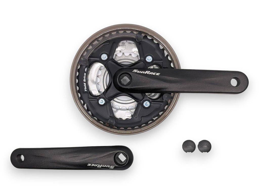 SunRace Kurbelgarnitur 24/34/42 FCM-500 Aluminium Kurbel Produktbild 