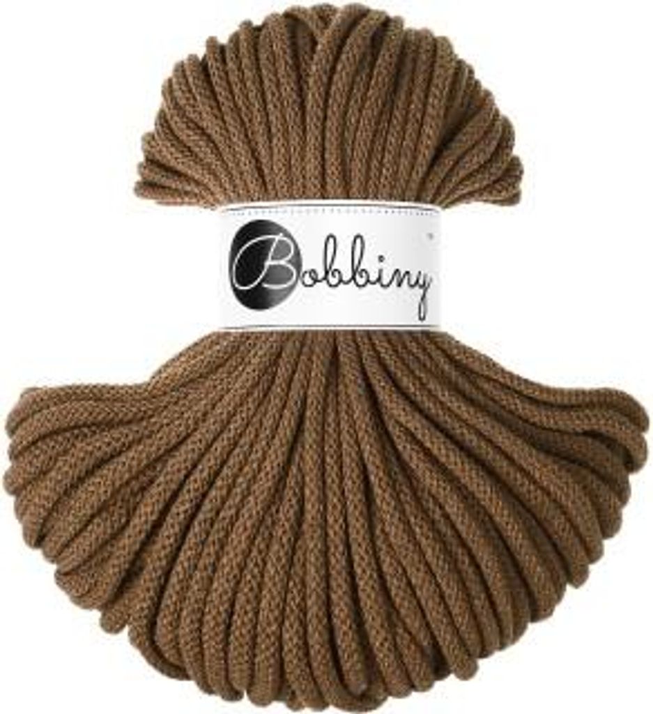 Bobbiny Premium Braided Cord 5 mm 50 m Nut Brown Schnur