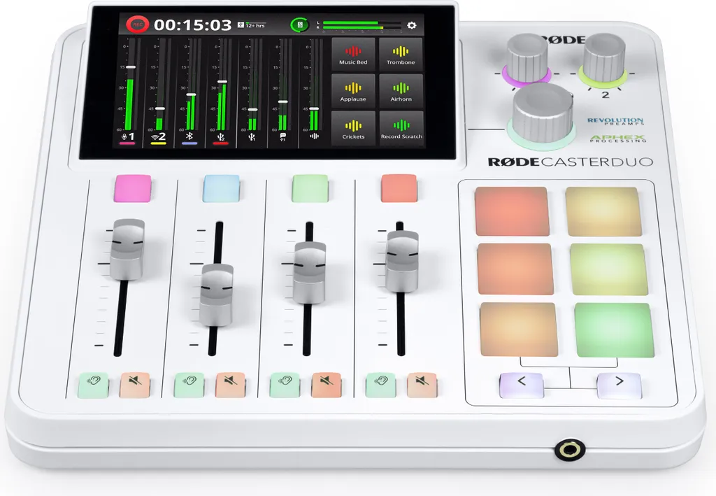 Table de Mixage Professionnelle Rode RØDECaster Duo pour Studio Compact