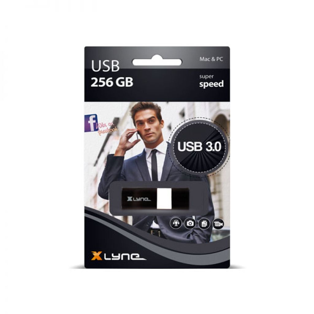 xlyne 7925600, 256 GB, USB Typ-A, 3.2 Gen 1 (3.1 Gen 1), Obrázek produktu 