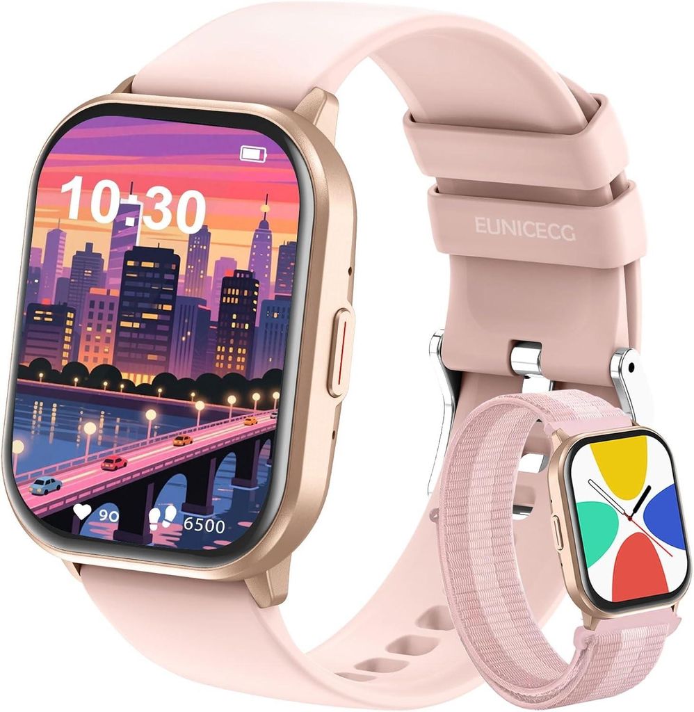 Smartwatch Kinder für Junge Mädchen - Schrittzähler Herzfrequenz Schlaf 100+ Sportmodi Wecker Spiele Geschenk Fitness Tracker Digitale Uhr Armba...